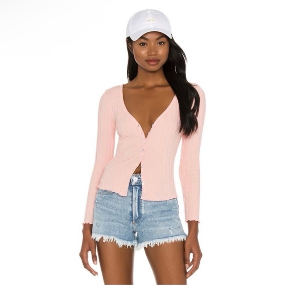 Superdown Nia Button Down Light Pink